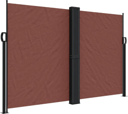 vidaXL - Windscherm - uittrekbaar - 160x1200 - cm - bruin