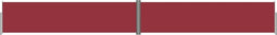 vidaXL - Windscherm - uittrekbaar - 160x1200 - cm - rood