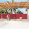 vidaXL - Windscherm - uittrekbaar - 160x1200 - cm - rood