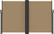 vidaXL - Windscherm - uittrekbaar - 160x1200 - cm - taupe