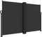 vidaXL - Windscherm - uittrekbaar - 160x1200 - cm - zwart