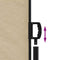 vidaXL - Windscherm - uittrekbaar - 160x300 - cm - beige