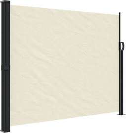 vidaXL - Windscherm - uittrekbaar - 160x300 - cm - crèmekleurig