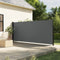 vidaXL - Windscherm - uittrekbaar - 160x500 - cm - antracietkleurig
