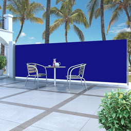vidaXL - Windscherm - uittrekbaar - 160x500 - cm - blauw