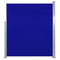 vidaXL - Windscherm - uittrekbaar - 160x500 - cm - blauw