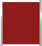 vidaXL - Windscherm - uittrekbaar - 160x500 - cm - rood