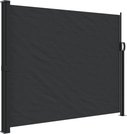 vidaXL - Windscherm - uittrekbaar - 160x500 - cm - zwart