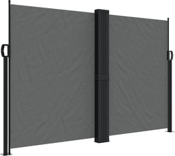 vidaXL - Windscherm - uittrekbaar - 160x600 - cm - antraciet