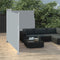 vidaXL - Windscherm - uittrekbaar - 160x600 - cm - antracietkleurig