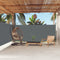 vidaXL - Windscherm - uittrekbaar - 160x600 - cm - antracietkleurig