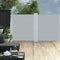 vidaXL - Windscherm - uittrekbaar - 160x600 - cm - antracietkleurig