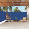 vidaXL - Windscherm - uittrekbaar - 160x600 - cm - blauw