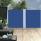 vidaXL - Windscherm - uittrekbaar - 160x600 - cm - blauw