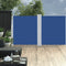 vidaXL - Windscherm - uittrekbaar - 160x600 - cm - blauw