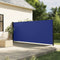 vidaXL - Windscherm - uittrekbaar - 160x600 - cm - blauw