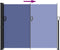 vidaXL - Windscherm - uittrekbaar - 160x600 - cm - blauw