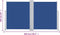 vidaXL - Windscherm - uittrekbaar - 160x600 - cm - blauw
