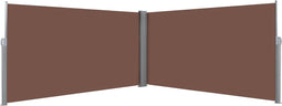 vidaXL - Windscherm - uittrekbaar - 160x600 - cm - bruin
