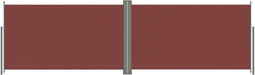 vidaXL - Windscherm - uittrekbaar - 160x600 - cm - bruin
