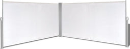 vidaXL - Windscherm - uittrekbaar - 160x600 - cm - crème