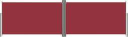 vidaXL - Windscherm - uittrekbaar - 160x600 - cm - rood