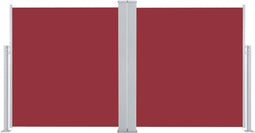vidaXL - Windscherm - uittrekbaar - 160x600 - cm - rood