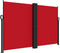 vidaXL - Windscherm - uittrekbaar - 160x600 - cm - rood