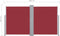 vidaXL - Windscherm - uittrekbaar - 160x600 - cm - rood