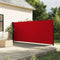 vidaXL - Windscherm - uittrekbaar - 160x600 - cm - rood