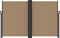 vidaXL - Windscherm - uittrekbaar - 160x600 - cm - taupe
