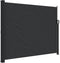 vidaXL - Windscherm - uittrekbaar - 160x600 - cm - zwart