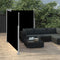 vidaXL - Windscherm - uittrekbaar - 160x600 - cm - zwart