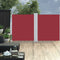 vidaXL - Windscherm - uittrekbaar - 170x600 - cm - rood