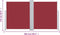vidaXL - Windscherm - uittrekbaar - 170x600 - cm - rood