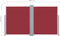vidaXL - Windscherm - uittrekbaar - 170x600 - cm - rood