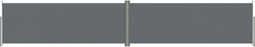 vidaXL - Windscherm - uittrekbaar - 180x1000 - cm - antracietkleurig