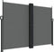 vidaXL - Windscherm - uittrekbaar - 180x1000 - cm - antracietkleurig