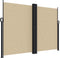 vidaXL - Windscherm - uittrekbaar - 180x1000 - cm - beige
