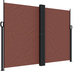vidaXL - Windscherm - uittrekbaar - 180x1000 - cm - bruin