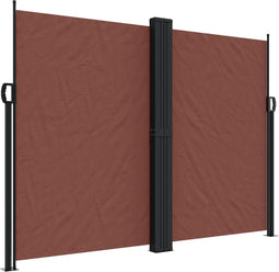 vidaXL - Windscherm - uittrekbaar - 180x1000 - cm - bruin