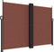 vidaXL - Windscherm - uittrekbaar - 180x1000 - cm - bruin