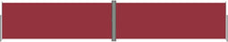 vidaXL - Windscherm - uittrekbaar - 180x1000 - cm - rood