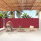 vidaXL - Windscherm - uittrekbaar - 180x1000 - cm - rood