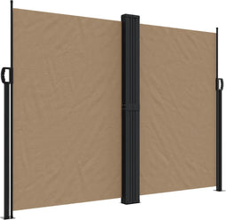 vidaXL - Windscherm - uittrekbaar - 180x1000 - cm - taupe