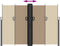 vidaXL - Windscherm - uittrekbaar - 180x1000 - cm - taupe
