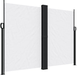 vidaXL - Windscherm - uittrekbaar - 180x1000 - cm - wit