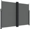 vidaXL - Windscherm - uittrekbaar - 180x1200 - cm - antracietkleurig