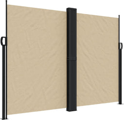 vidaXL - Windscherm - uittrekbaar - 180x1200 - cm - beige