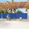 vidaXL - Windscherm - uittrekbaar - 180x1200 - cm - blauw